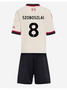 Liverpool Dominik Szoboszlai #8 Dječji Gostujuci Dres kompleti 2025-26 Kratak Rukavima (+ kratke hlače)